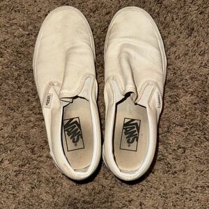 Vans Women’s Classic White Slip-Ons